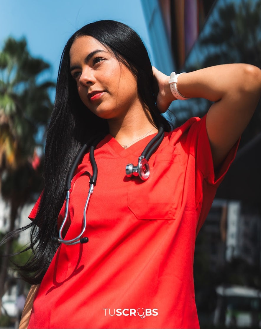 Uniforme medico Rojo